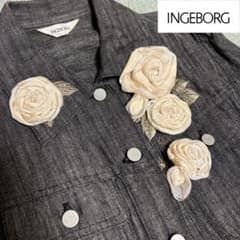 再値下げ】新品 インゲボルグ INGEBORG 薔薇 デニムGジャン - メルカリ