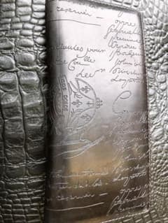 超希少】ベルルッティ 長財布 ロゴセンター (再パティーヌ可/阪急購入