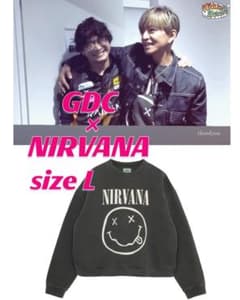 谷*成様 キムタク着 GDC × NIRVANA コラボ クルーネック スウェ - メルカリ