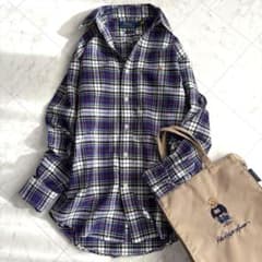 現行【ラルフローレン】オックスフォードシャツ 長袖 チェック