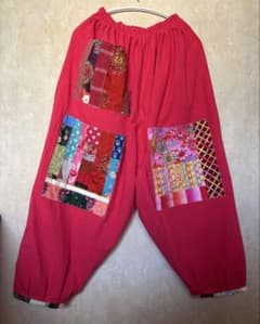 ちくちくもんぺパッチワークマゼンタピンク - メルカリ