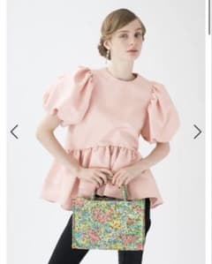 美品】ツルバイマリコオイカワ Eleonoreペプラムトップスブラウス