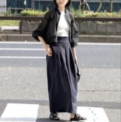 新品タグ付き FREY イージーコクーンスカート S ネイビー - メルカリ