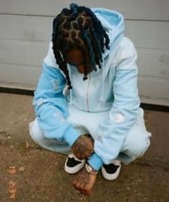 UNKNOWN LONDON 水色 青 パーカーセットアップ - メルカリ