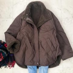 タグ付き未使用 スローブイエナ キルトボアリバーシブルブルゾン