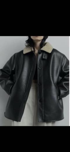 anuke レザー ジャケット ボア アウター todayful 36 ブラック - メルカリ