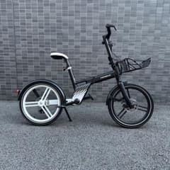 HONBIKE 電動アシスト自転車 前カゴ付走行142キロ - メルカリ