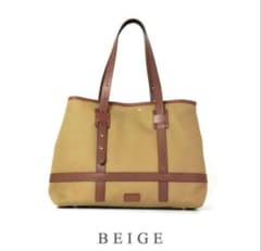 新品！CROOTS サムブラウントートバッグ ベージュ 英国製(定価65000