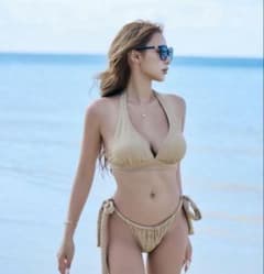 値下】新品未使用！ALENCY 【即完売】スタンダードビキニベージュ！即