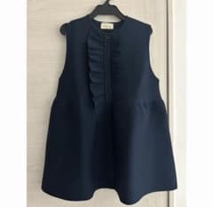新品 P イレギュラーフリル ベスト チュニック アシンメトリー