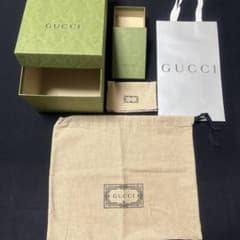GUCCI ギフトボックス 空箱 保存布袋 グリーン グッチ - メルカリ