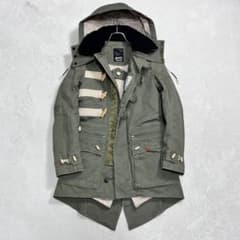 デンハム』スウェディッシュアーミーフィールドコート フード脱着