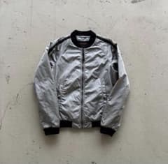 KN様専用 PRADA SPORTシルバー MA-1ジャケット - メルカリ
