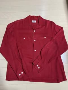 Bayard 赤 レーヨンシャツ 50's〜60's ビンテージ - メルカリ