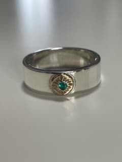 ARIZONA FREEDOM SV925×K18×エメラルド リング 24号 - メルカリ