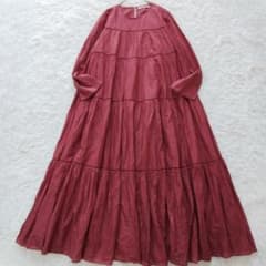 極美品❉ ヌキテパ コットンボイルティアードマキシワンピース 逃げ恥