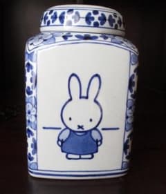 ロイヤルデルフト ミッフィー 小物入れ キャンディポット 陶器