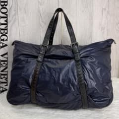 希少♡ボッテガヴェネタ イントレチャート ナイロン レザー ボストン