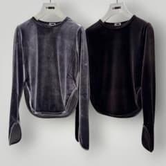 ちょ子様 H ビューティー&ユース ストレッチ ベロアロングスリーブプル