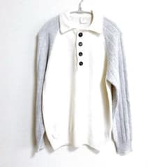 eleventy】 カシミヤ グレー 白 切り替え ニット カーディガン - メルカリ