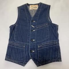 激シブ】SUGARCANE ウォバッシュ柄ベスト フェード36 シュガーケーン