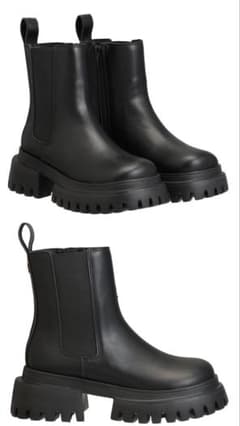 サイドゴアブーツ ブラック 厚底 マリクワ - メルカリ