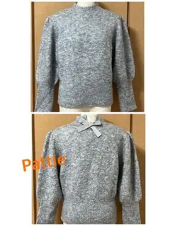 エムズグレイシー未使用後ろにおリボンニット40 - メルカリ