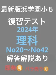 2026年最新】浜学園 小5 復習テストの人気アイテム - メルカリ