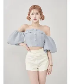 2026年最新】Darich ホルターネックオフショルツイードトップスの人気