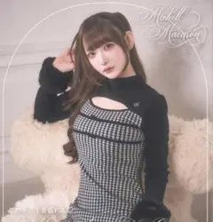 ミシェルマカロン チェックドッキングワンピース - メルカリ