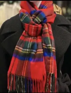 ジョンストンズ カシミア大判ストール ロイヤルスチュワート - メルカリ