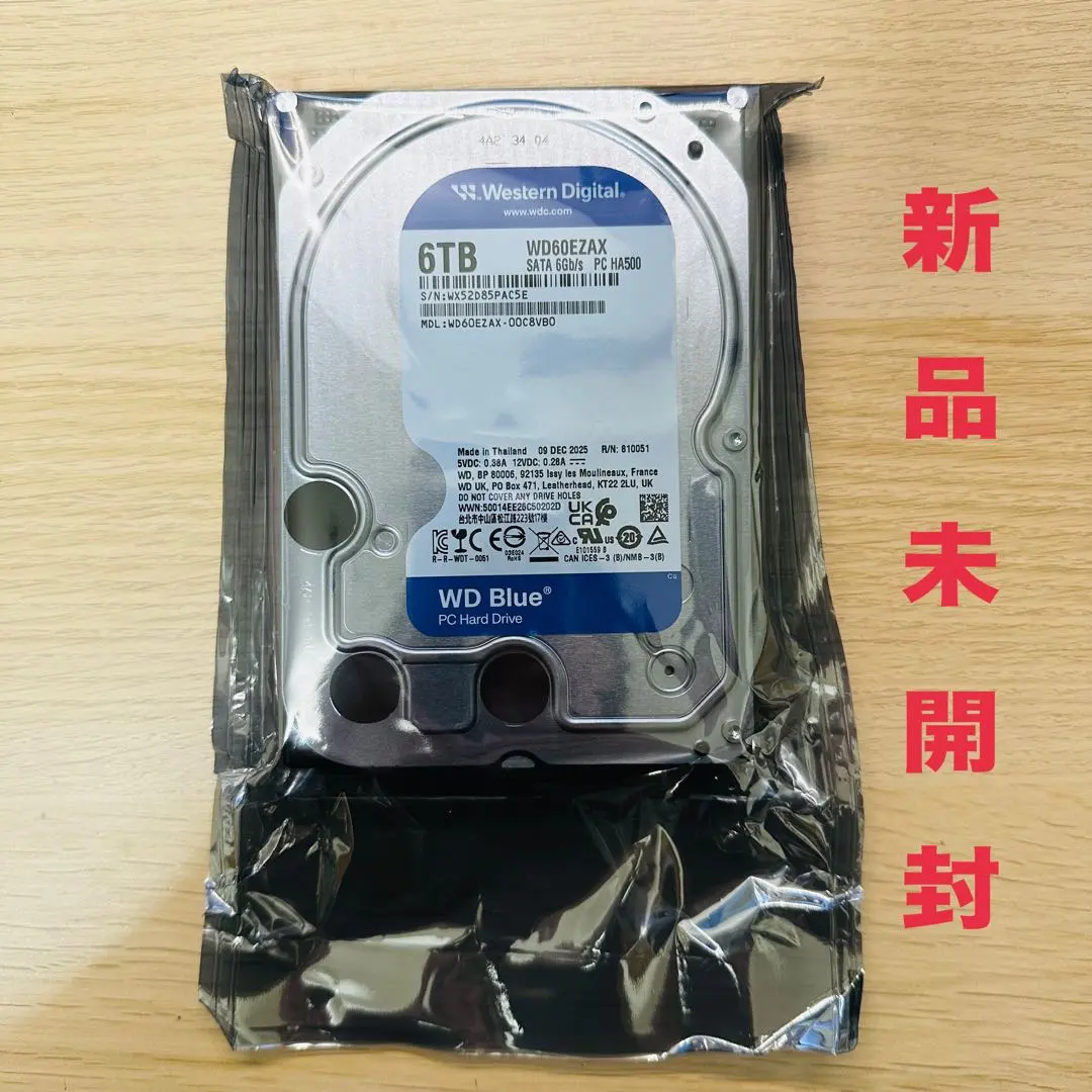 2026年最新】Western Digital 3.5 HDD 6TB WD60EZAXの人気アイテム