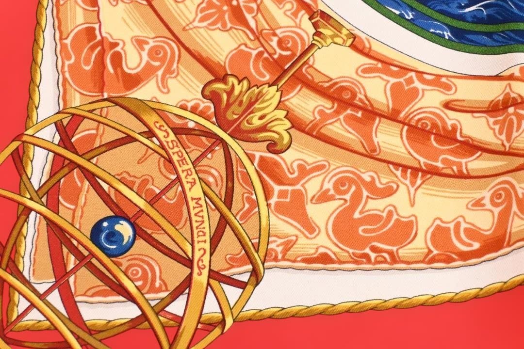 Hermès エルメス カレ90 5つの海を越えて マルチカラー - 1円 ☆美品