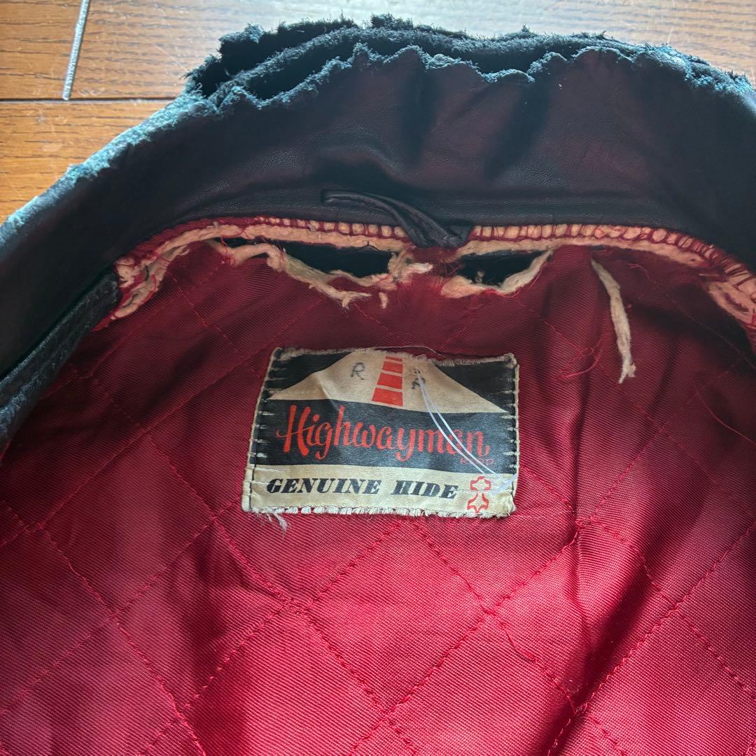 希少モデル！要修理！60s Highwayman ライダースジャケット 牛革