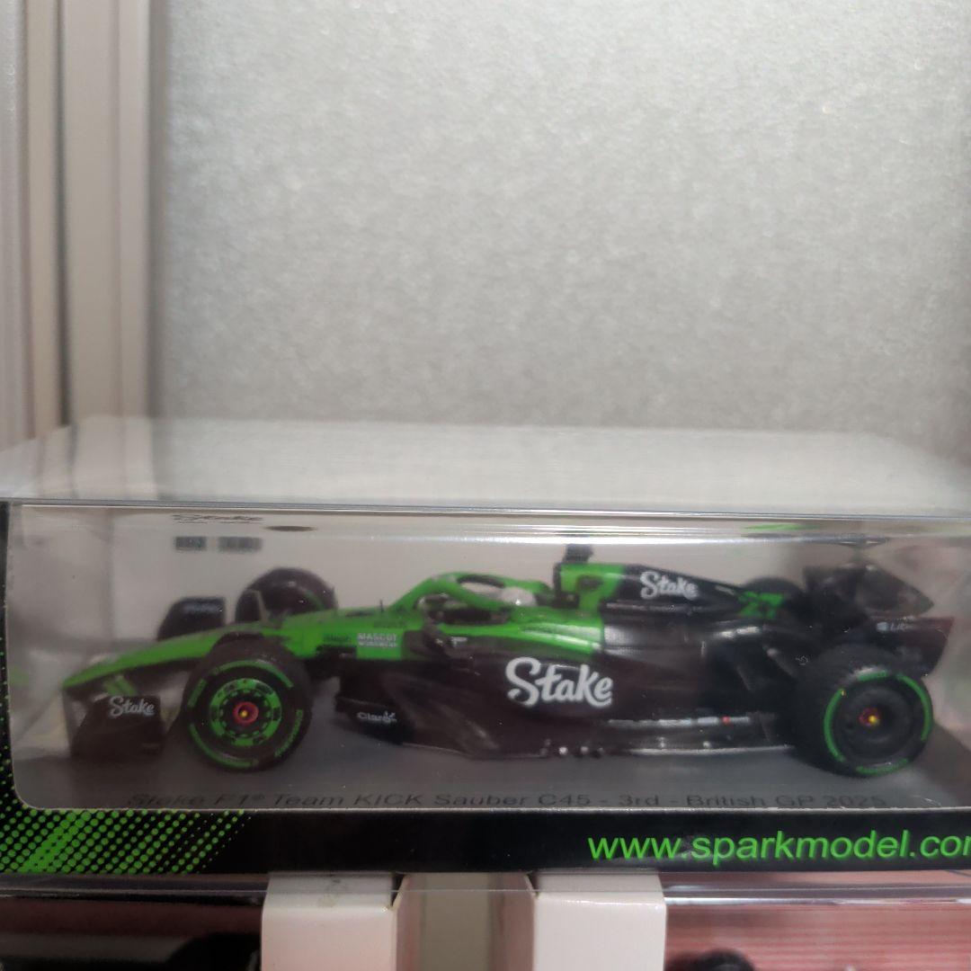 1/43spark hulkenberg ヒュルケンベルグ　3位　pitボード付 スパーク 1/43 キック ザウバー C45 No.27 2025 F1 イギリスGP 3位 N