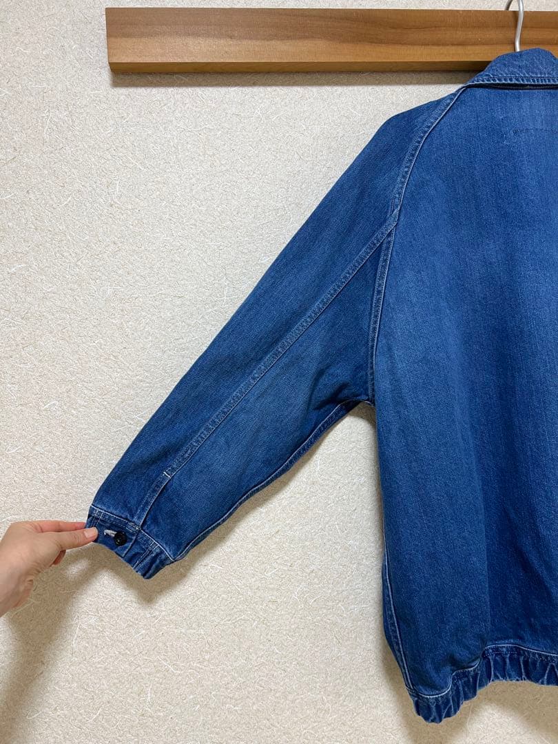 “Veritecoeur”ユニセックスデニムブルゾン・ブリーチ・サイズ1