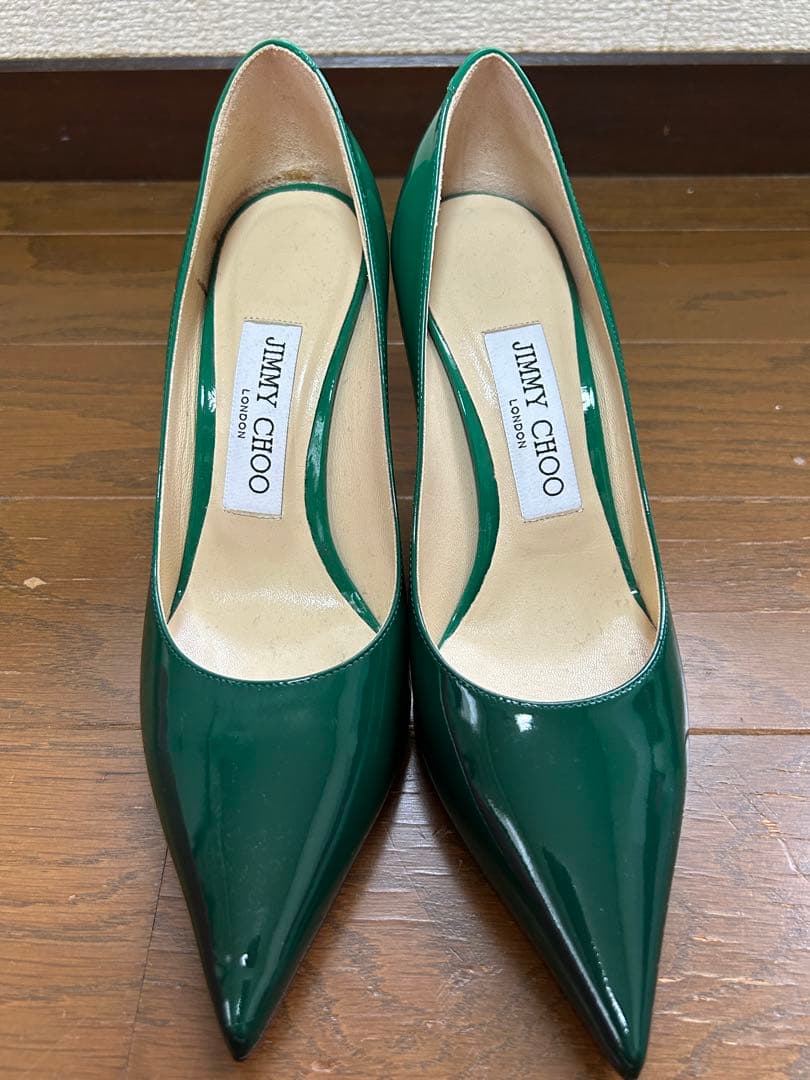 JIMMY CHOO ジミーチュウ グリーン ハイヒール 34.5 Jimmy Choo Size 38 Green Shoes – Virtue Consignment