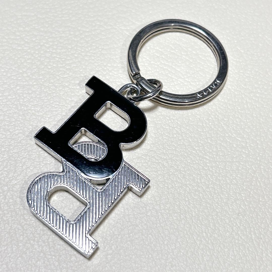 BALLY ロゴ キーホルダー キーリング シルバー・ブラック