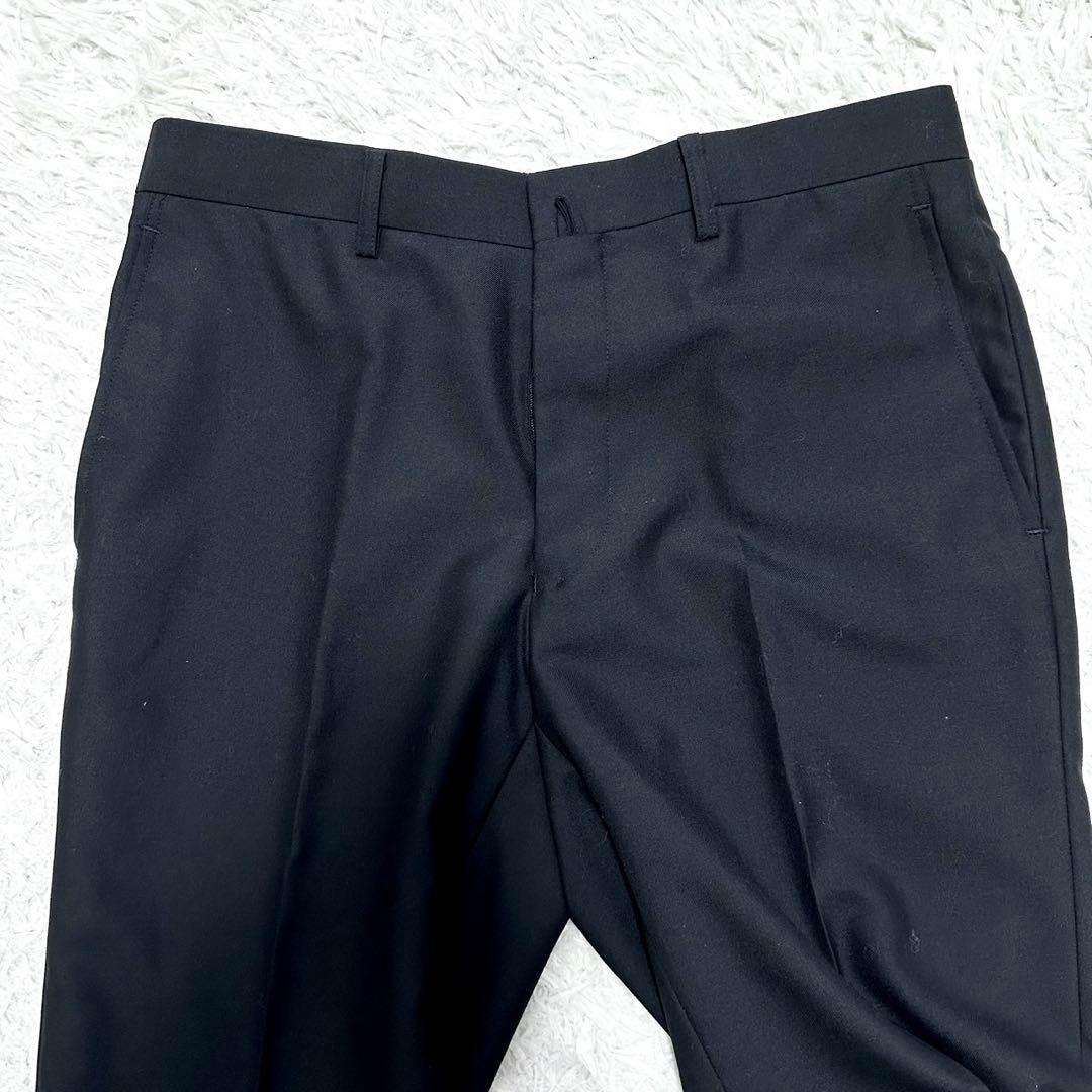 【美品】P.S.FA スーツ 3ピース ブラック 背抜き サイズ92Y6