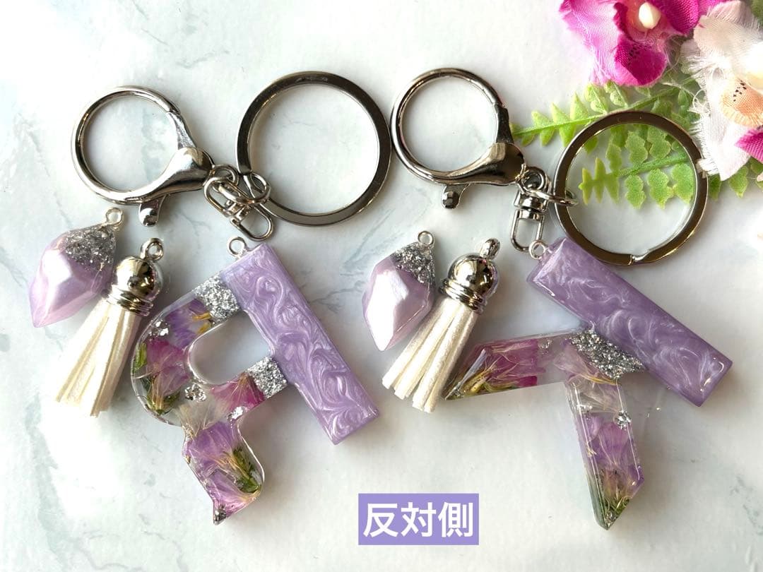 桔梗様 専用 イニシャルキーホルダー 16点 ハンドメイド お花チャーム