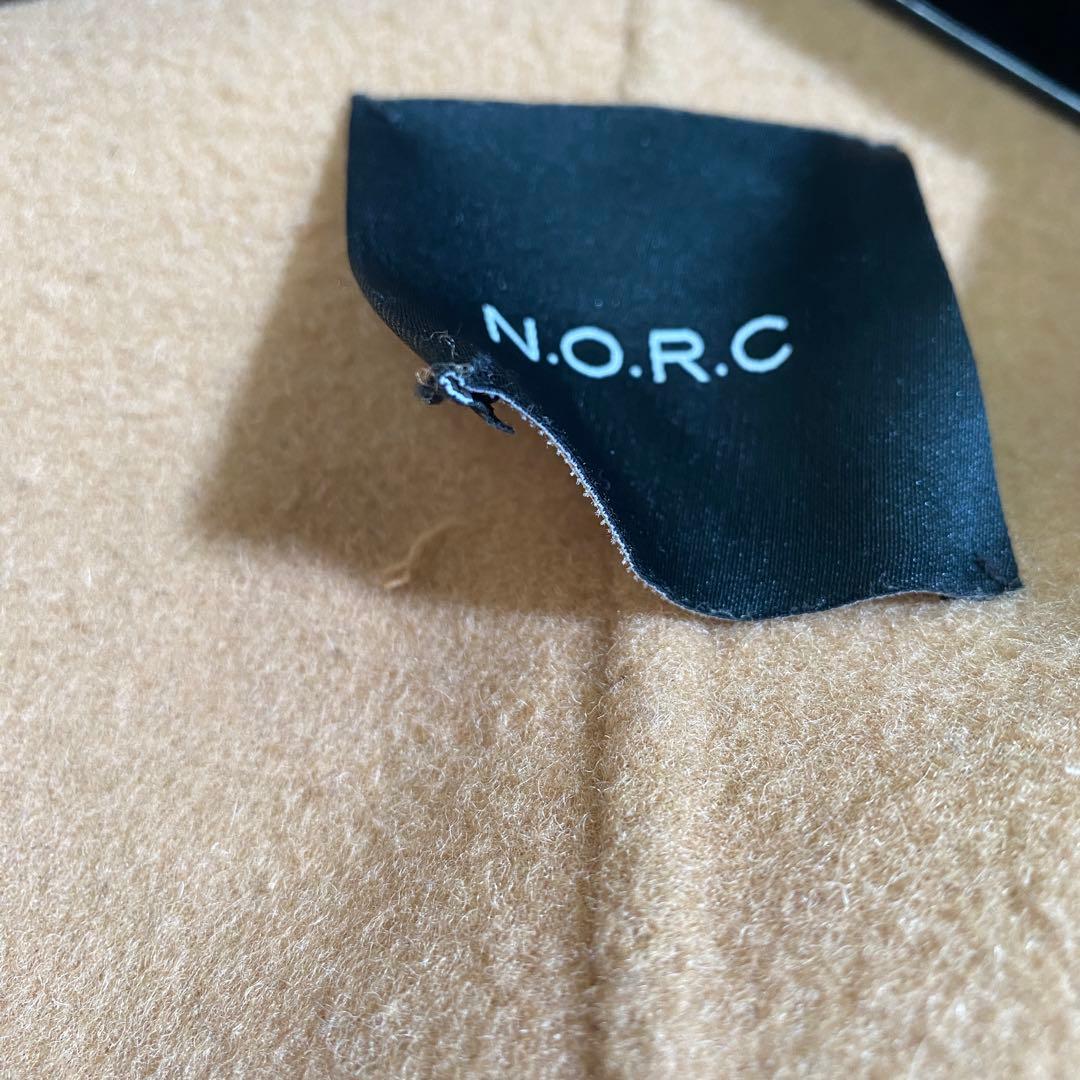 完売♡NORC ウールメルトン ノーカラーリバーコート マキシ丈 ダブル