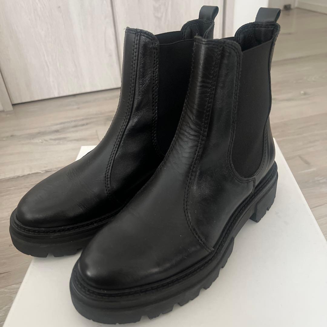 ENESSサイドゴアブーツ 37 イタリア製 ブラック