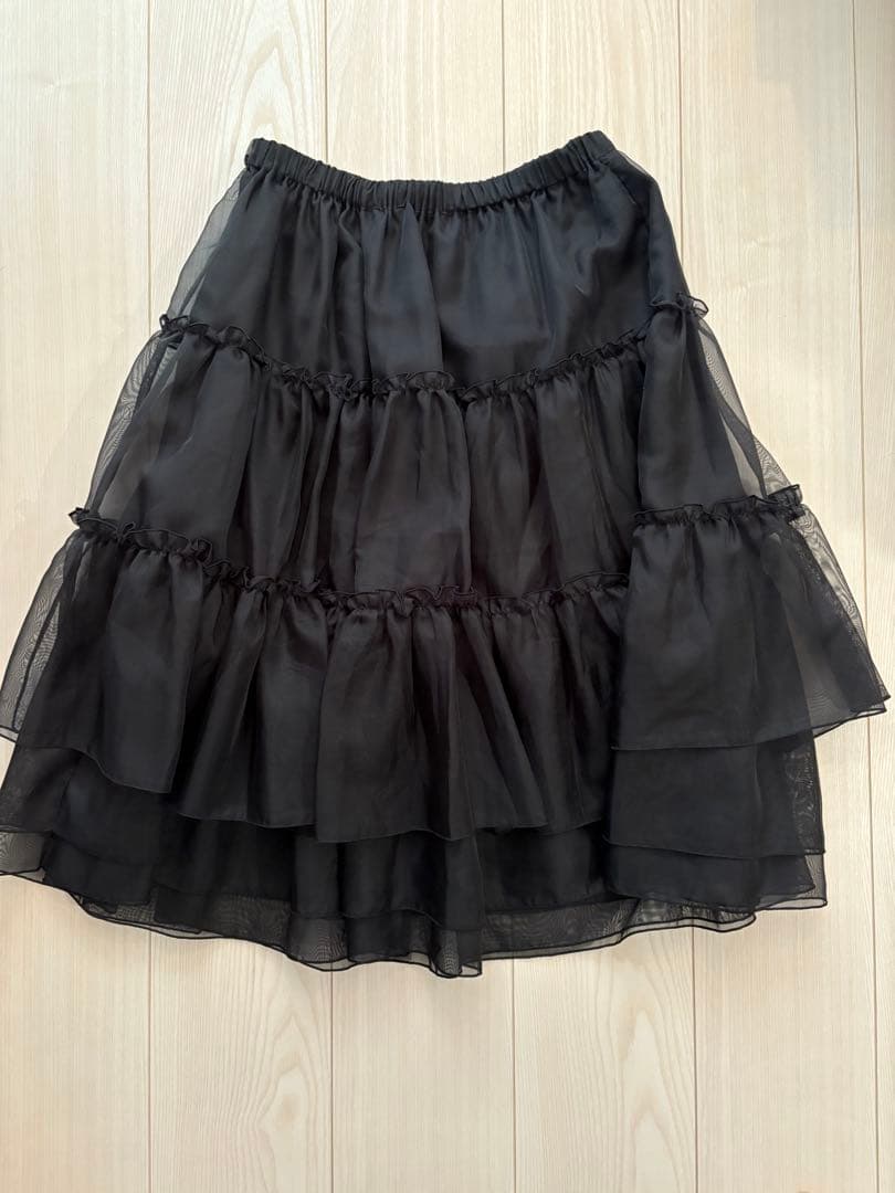 HOUGA ストライプフレアミニスカート HS11FS26 houga スカート