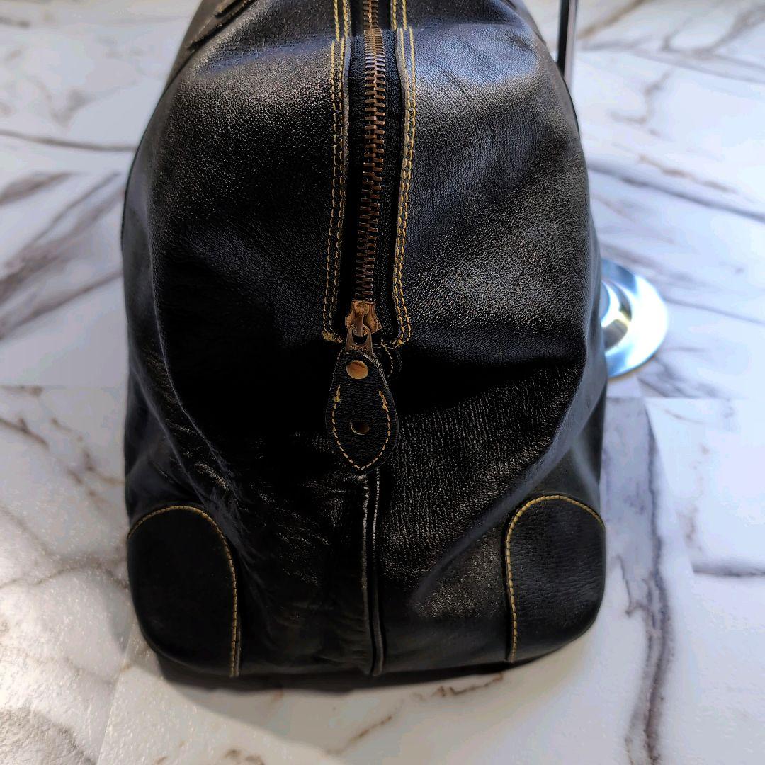 80s COMME des GARCONS ボストンバッグ レザー 黒 川久保玲 - メルカリ