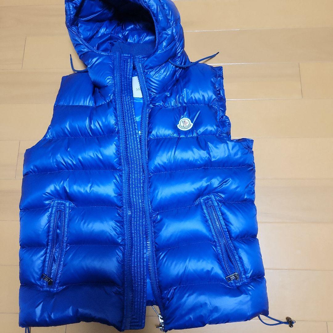 モンクレールダウンベスト バルトロメ ブルー サイズ2 MONCLER - メルカリ
