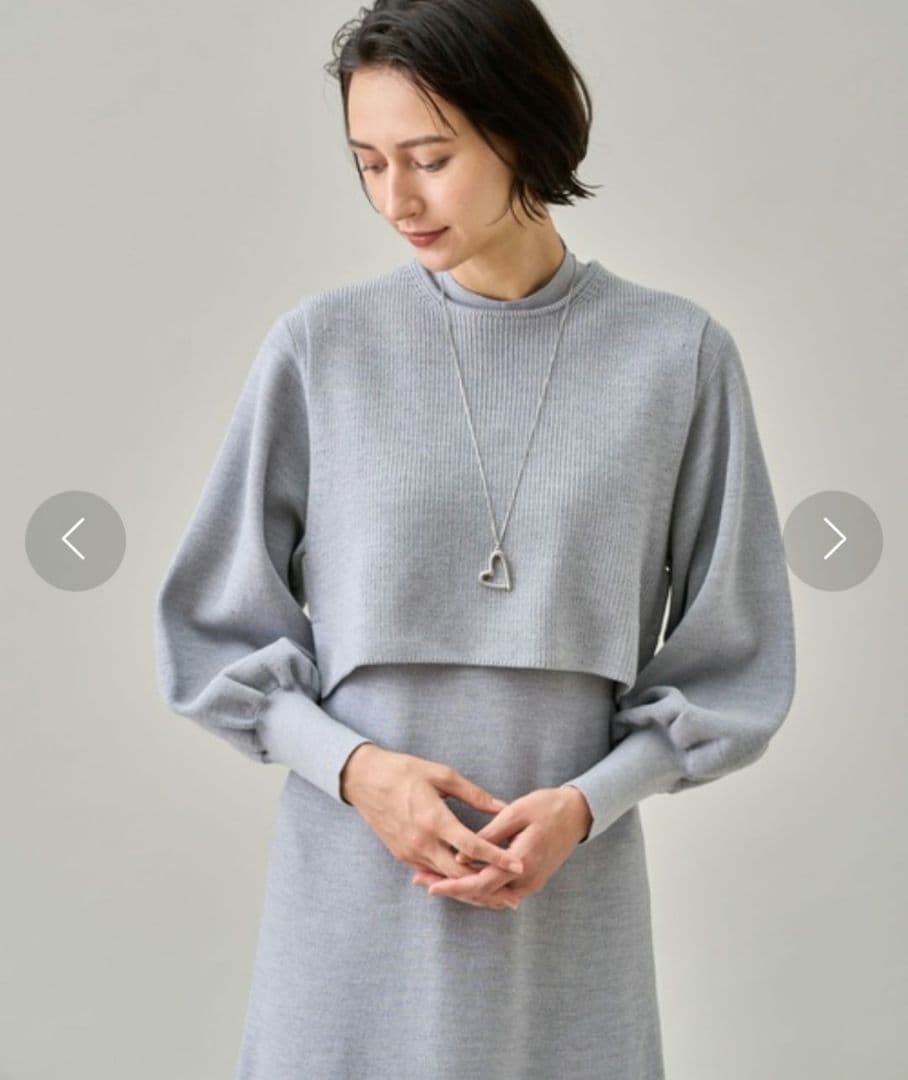 新品】ANAYI アナイ メリノウールアンサンブルニット ワンピース