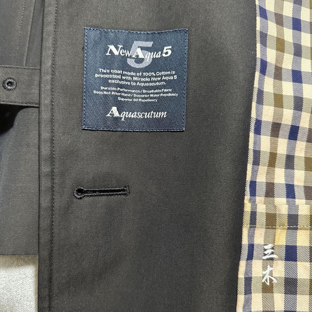 マ*ス様 大きいサイズ✨現行アクアスキュータム トレンチコート