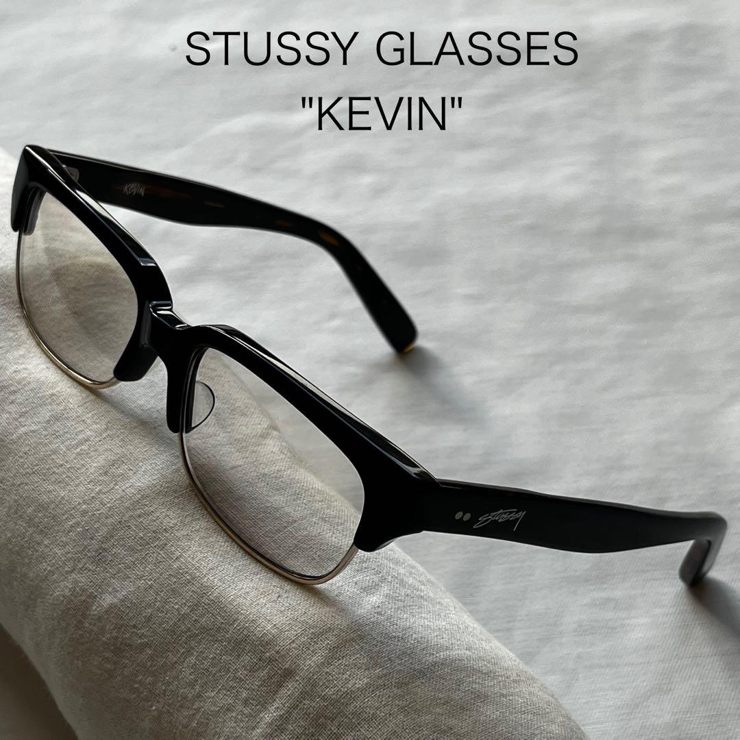 STUSSY ステューシー メガネ KEVIN ケビン ハーフリム レア - メルカリ