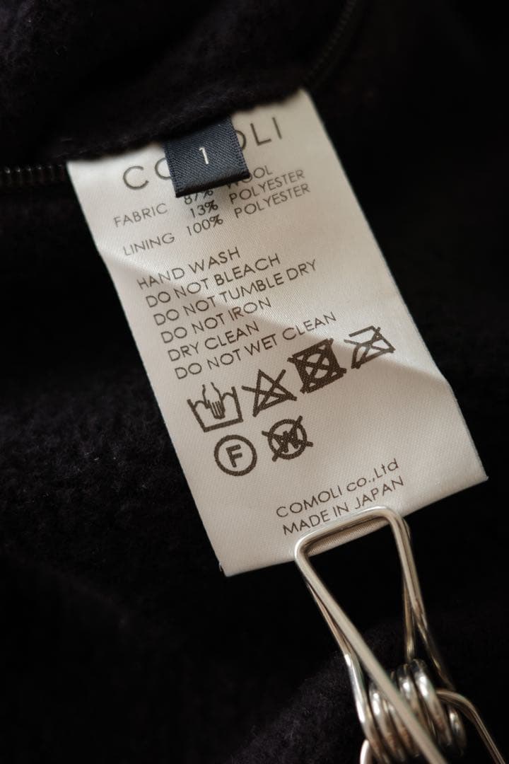 美品】COMOLI 22AW ウールフリース セットアップ ダークネイビー 1