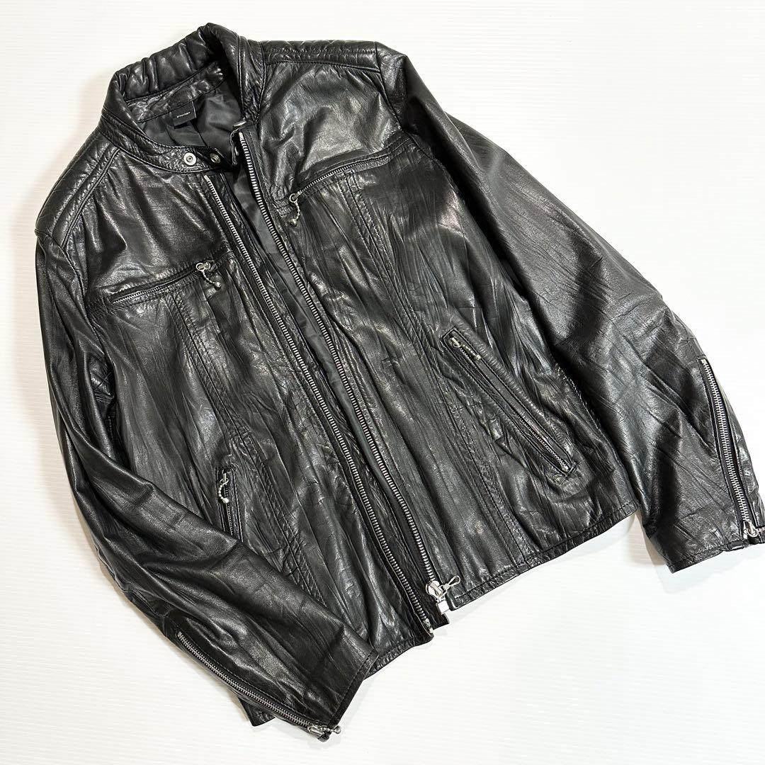 ✴︎希少✴︎ pledge プレッジ シングル ライダース カウレザー 三浦秀